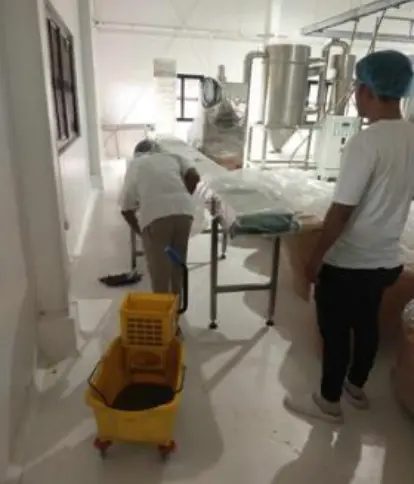 cleaning operation